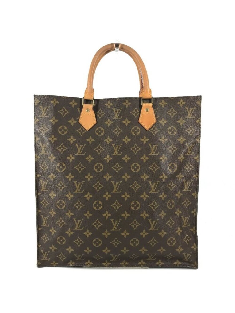 Louis Vuitton Handbag Sac Plat Vintage Monogram Canvas Brown